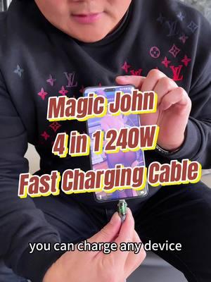 “Next-Gen 4-in-1 Charging Cable – Ready for Anything!”#MAGICJOHN #TikTokShop #tiktokmademebuyit #cable 