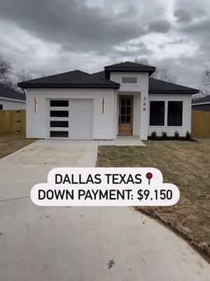 3 Bed • 2 Bath • 1,375 Square Feet • 2024 Build • $305,000 Located in Dallas Texas📍 Down payment shown is based on a 3% down Conventional loan program  Additional closing cost may apply depending on how your Realtor structures your offer • • • #dallashomesforsale #dfwhomesforsale #dallashomes #dfwhomes #dallasrealestate 