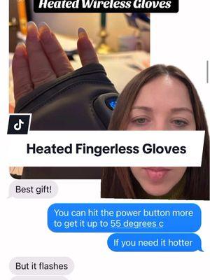 So glad she loves them #heatedgloves #bestgift #newyearnewaura #fingerlessgloves #rheumatoidarthritis #giftsformom 