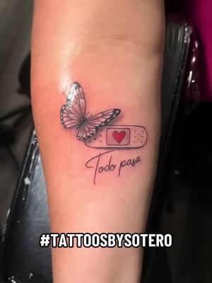 Todo pasa👈🏽😎Espacios disponibles🗓️✍🏽 #tattoosbysotero #tattoos #fypシ #fy #fypシ゚viral #fypage #page #page #pov #houstontattooshop #trust #portertattoo #sleevetattoo #tattooideas #todopasa #butterfly #butterflies #butterflytattoo #heart #mariposa #blessed #small 