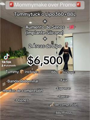 !!!PROMOS!!! Depósito de solo $250!!! Para apartar ! Apúrense que casi no quedan cupos #cirugia #ofertas #plasticsurgery #cirujano #paciente #mommymakeover #lipo #bbl