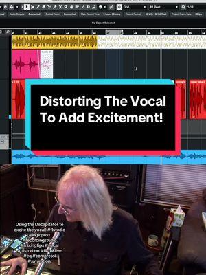 Using the Decapitator to excite the vocal! #flstudio #logicprox #recordingstudio #mixingtips #vocal #distortion #tiktoklive #eq #compressi #saturation 