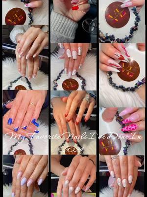 my Fav Nail sets iv done in 2024 ❤️ #nailsets #nails2024 