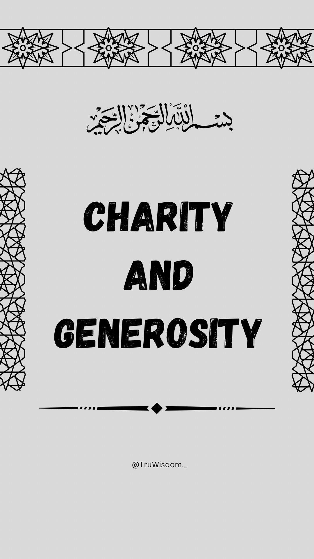 Charity and Generosity #fyp #islam #dunya #sunnahs #teachings #viral #islamic #islamic_media #insights #charity 