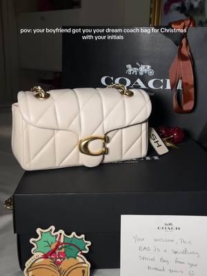 I can cryyy 🥹🥹🥹🥹 I swear this man deserves the world! He did an awesome job down to the color and the charms🤍🍒  @Coach #tabbyquilted #coachtabby20 #coachbag #bagcollection #shoppinghaul #bagcollection #unboxing #coach #coachcharms #coachinitials #initials 