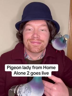 Shes not afraid to ruffle some feathers… #homealone2 #pigeonlady #funnyvideo #christmas