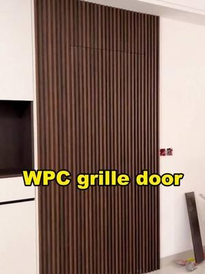 Use Build to create an invisible door. #wpc #wallpanels #wpcwallpanel #wpcwallcladding #flutedwallpanel #buildingmaterials #walldesign #renovation #deco #harmercoverings 