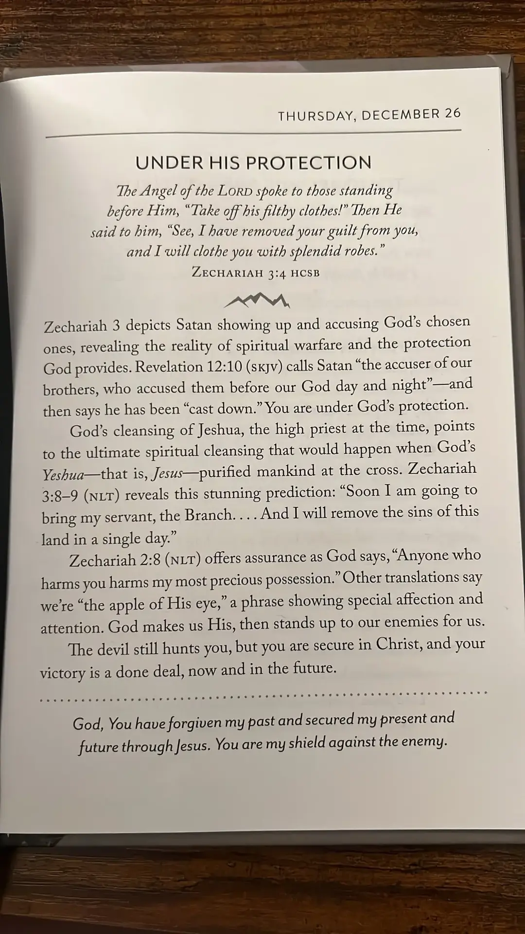 UNDER HIS PROTECTION!! ZECHARIAH 3:4 #DailyDevotion #GodIsGood #WalkingWithJesus #EveryoneLoveEveryone #UnashamedOfTheGospel #ChristanTikTok #Fyp 