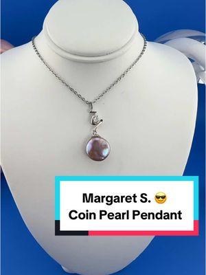 Margaret S.  Coin Pearl Pendant Tik tok DezLin Scoop Video - to order click link in bio or go to DezLin.com Based in USA, California 🇺🇸 Thank You, We appreciate your order   #pearlparty #edisonopening #pearls #pearl #gooddeal #scoops #sterlingsilver #jewelry  #fyp #goodstuff #candle #candles #shoppingaddict #shoppingfun #shopping #ringbomb #usbased #awesomedeals #baroquepearls #dezlinscoop #dezlinreveals #oysters #oysteropening #oysteropenings @Margaret S 