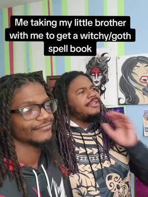 Just a little brother bonding time #foryoupage #outofcosplay #romieromeshow #witchesoftiktok #witchtok #witchy #goth #witchyfriends #gothfriends #witchywoman #witchygirl #gothgirl #gothgf #witchygf #BlackTikTok #blackgothgirl #blackwitchtok #blackwitchesoftiktok 