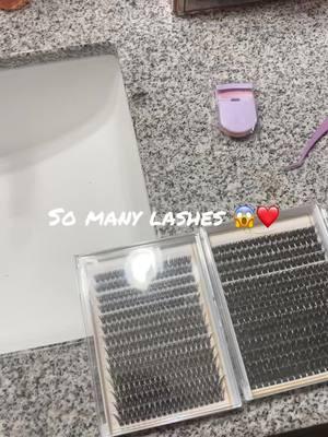 Eeeek I can make so many sets with these ❤️❤️ #lashcluster #lashes #TikTokShop #tiktokfinds #quaffly #quafflylashkit #fyp #foryou #fypシ゚viral #explore 