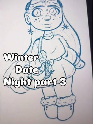 CJ’s ready to go for her date, I wander how it’s going with Hattie.  #artistsoftiktoks #art #artist #winter 