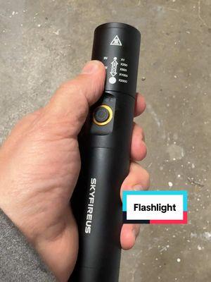 I really like this flashlight. #skyfire #flashlight #brightflashlight #powerfulflashlight #campingflashlight 