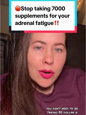 🛑Stop taking 7000 supplements for your adrenal fatigue‼️#adrenalfatigue #adrenalfatiguerecovery #mineraldeficiency #minerals #optimizeminerals @Optimize Minerals #tiktokshopholidaydeals #spotlightfinds #mademyyear #giftguide #holidayhual 