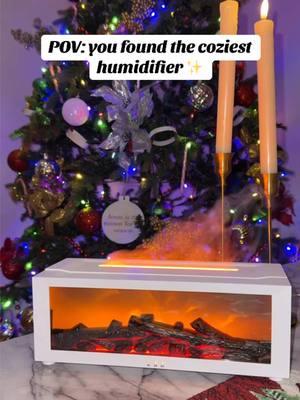 Currently have this in my office and it’s the coziest humidifier.❤️ #fireplace #fireplacehumidifier #humidifier #aromatherapy #ledfireplace #relax #homedecor #humidifierdifuser #tiktokshopfinds 