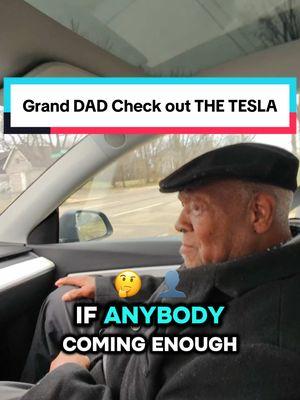 The smile it put on his face was priceless! #Tesla #Model #Granddad #DrivingExperience #BehindTheWheel #SelfDriving #ViralClip #mrroadready 