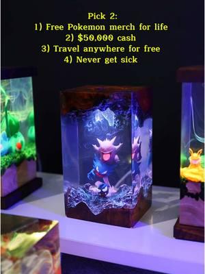 Which one do you pick? ---------- #resinartist #resinart #epoxyresin #resinlamp #epoxylamp #smallbiz #SmallBusiness #smallbusinesssupport #nightlights #giftsforher #giftsforhim #pokemon #pokemonfan #pokemonart #pokemonmeme #pokemonfanart