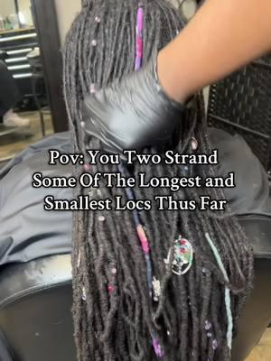 Small Loc Retwist x Two Strand Twist  x Past shoulders✨ #explore#atlhair#atlantahair#atllocs #atlantalocs #atlloctician #atlantaloctician #locretwist #atlantalocstylist #atllocstyles#laidbylonyai