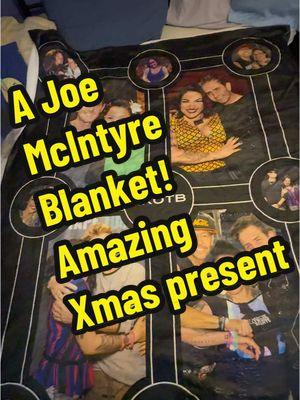 My sister in law gave me this #amazing blanket. Full of photos of me & #JoeMcIntyre together. With some #DonnieWahlberg thrown in. She said she wanted to get me #NKOTB that I would not have bought myself. She wins #Christmas #blockhead #blocktok 