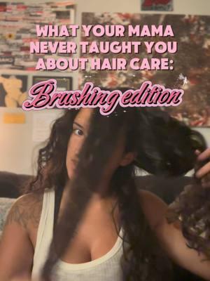 What every curly hair girl should know… This is the technique I use to brush my thin, knotty curls while keeping them healthy and minimizing breakage. 💆🏽‍♀️ I show how to work through the tangles without ruining the natural texture of my hair. I even recommend being more gentle than I was in this video. Treat brushing your hair as a ritual to be done with love.😘 #CurlyHairCare #Brush #HairTips #HealthyCurls #CurlyHairRoutine #TangleFree #CurlyHairJourney #curlyhairtips #hairtok #hairgrowth 