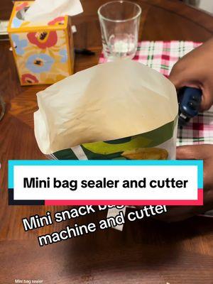 This bag sealer and cutter is a kitchen must have!!! Super inexpensive gadget. #bagsealerandcutter #portablesealingmachine #kitchengadgets #kitchenmusthaves #newyearnewaura #spotlightfinds #minibagsealer #kitchenessentials 