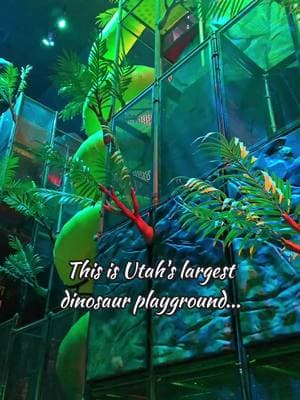 Jurassic Jungle recently opened at Thanksgiving Point! in an old imax theater, has a 5 story slide and interactive wristbands to complete a mission to redeem for a prize at the gift shop. Best for older kids, very dark inside. if you have younger kids you will have to go up it with them #utahkids #utahplaces #thanksgivingpoint #lehiutah #utahfun #utahcounty #dinosaurtheme 