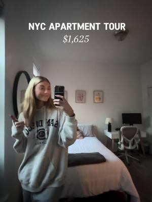 NYC Apartment tour! Let me know if you think it’s worth the price👀 #femalefinance #nycliving #nycapartment #genzfinance #apartmenttour #nyclife 