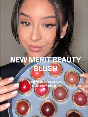 What do we think of the new @MERIT Beauty Flush Balm Bush? I am loving the shades and how creamy they are. ✨ #meritbeauty #blushreccomendations #meritblush #winterblush #nudeblush 