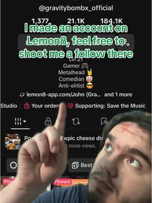 Feel free to follow me on Lemon8 #fyp #gravitybombx #lemon8 #savetiktok #metalhead #metaltok 