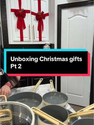 The full unboxing of my Tucci set #christmas #gifts #tucci #greenpan #MomsofTikTok #fyp 