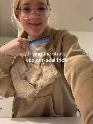 New trick 🤣 #ziplock #vacuumseal #sourdough 