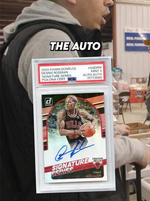 Buying a Dennis Rodman Auto at a card show 🏀 #cardcollector2 #sportscards #cardshow #rodman 