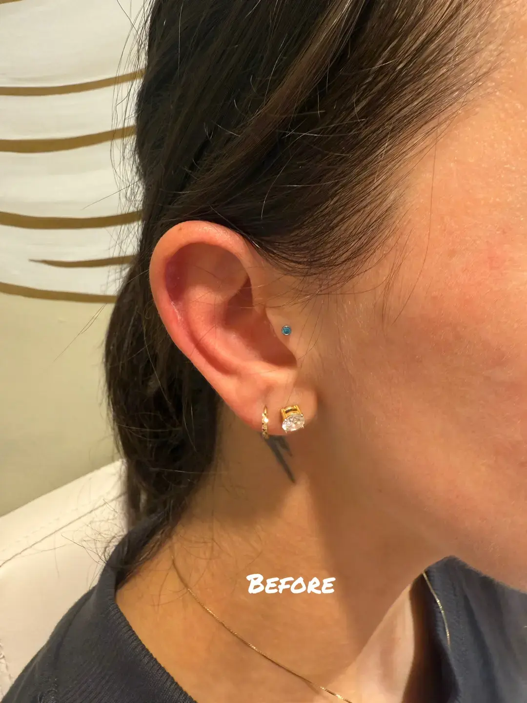 Piercings have a way of making you feel brand new! ✨ We love helping our customers elevate their style with 14k gold that adds a soft, minimal touch. 💛  This transformation was 🔥: we swapped a titanium Travis for 14k gold, added a helix, AND a third lobe piercing. Now her look is cohesive, chic, and every piece dances perfectly together. 🪩 #tampapiercing #tampapiercer #orlandopiercing #orlandopiercer #PiercingGoals #14kGold #MinimalJewelry #piercingtransformation 