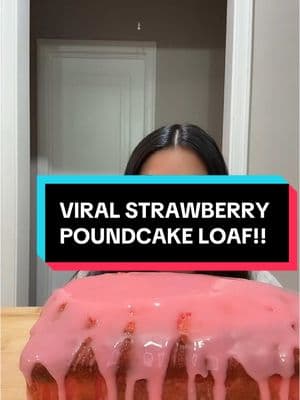 STRAWBERRY POUNDCAKE LOAF!! @Yongs Bakery @Mrs Yong @Baketropolis  #fyp #poundcake #strawberry 