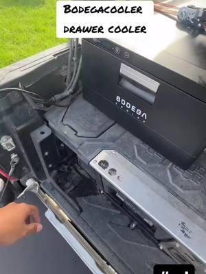 How much foods can drawer cooler be hold ? #carcooler #carfridge #Outdoors #carslover #bodegacooler #gocamping #jeep 