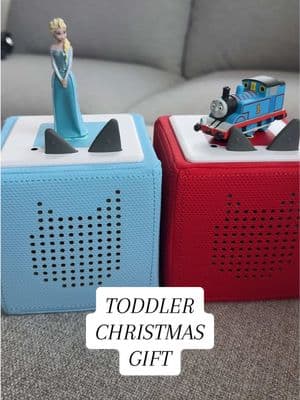 The have been reaching for these more than their iPads since Christmas morning! #toniebox #tonies #christmaspresents #toddlersoftiktok #toddlermom #toddlerchristmasgift #toddlergiftideas #tonieboxreview 