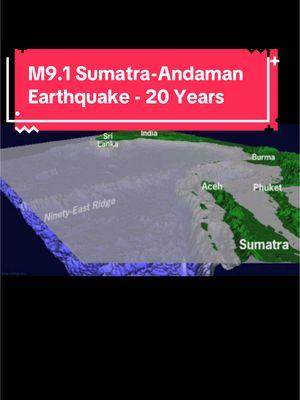 20 year anniversary of the Sumatra-Andaman Manitude 9.1 Earthquake #earthquakedude #earthquakegeologist #earthquake #Sumatraearthquake #tsunami #onthisday #fypシ゚viral 