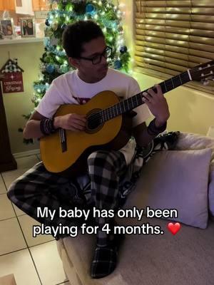 This made my Christmas. My son has only been playing guitar for a few months, and learned to play one of my favorite songs…unbeknownst to him. Self-taught. This is the 4th instrument that he’s learned to play. I’m a proud mom. Keep playing son. ❤️🙏🏽 #music #her #danielcaesar #bestpart #accousticguitar #coversong #fyp #foryoupage #fyp #Love #staystrong #healing #proudmom #lifeathome #happyholidays 