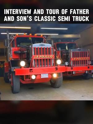 Interview and tour of father and son's classic semi truck #trucking #truck #semitruck #supertruck #truckinghistory #trucks #truckersoftiktok #truckdrivers #peterbilt #harmon #kenworth #peterbilt #cabover #trucker #fyp #viral