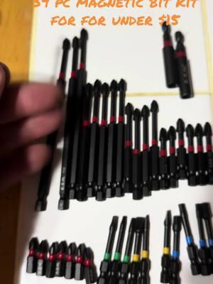 Magnetic drill bits 39 pcs for under $15 bucks #drill #drillbits #screwdriver 