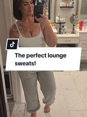 You will love them!! #baggysweats #loungewear #lounge #cozy  #loungesweats #comfy #fyy #comfyclothes #sweatpants #oversizedfit   #midsize #over40 #yearendsale