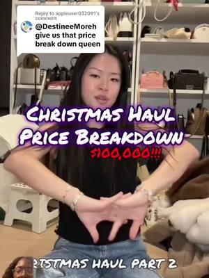 Replying to @appleuser032091 Oh I need part 3 asap! #Christmas #meileung #haul #christmashaul #christmashauls #christmastiktok #december #pricebreakdown #richchristmashaul #richgirl #haultok #blowthisupplease #makethisblowup 