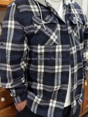 Adding shirt model to his resume #mensshirt #hoodedflannel #plaidshirt #TikTokShop 