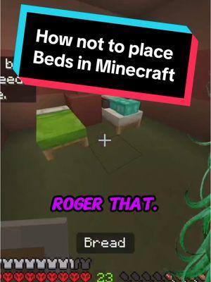 How not to place beds in Minecraft #creatorsearchinsights #fyp #viral #minecraftfunny #minecraftsus #femboyvtuber #cutevtuber #vtoker #vgamer #Minecraft #envyvtuber #envyvtuber 