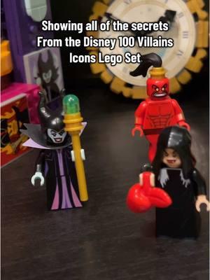 Showing the secrets from the Disney 100 LEGO set Disney Villain Icons (43227) … #Disney #disneyvillains #lego #legobuild 