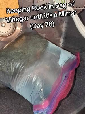 Does it look like it's working? #rock #rockbag #bag #vinegar #mirror #edit #part78 #day78 