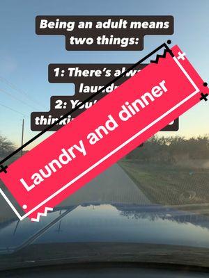 Being an adult means two things, laundry and what’s for dinner. #dadlifehumor #tireddad #lifeofdad #parentlifehumor #adulting #dadlife 