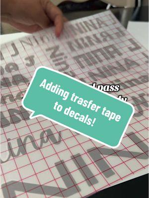 Custom name decal sheets are available! 😌  +I’ve found the transfer tape I use here on TikTok shop! 🎉 #transfertape #vinylprojects #vinylcrafts #customnamedecal #customorders #namedecals #SmallBusiness #shopsmall #craftersoftiktok 