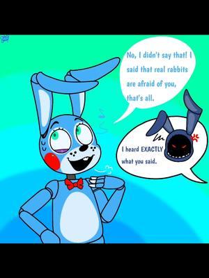 I'm finally back!!! Also I'm almost done with part 1 on the Q&A probably will be done in January.  Withered Chica voiced by @💜Angie💜 Comic made by @OrkyOrca #fnaf #fnaf2 #fnafcomic #toybonnie #witheredbonnie #witheredchica #witheredfoxy #voiceactor #rabbits 