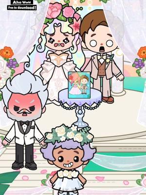 When chaos crashes the wedding 💥👰‍♀️🤵‍♂️#ahaworld #gaming #fyp #avatarworld #tocaboca